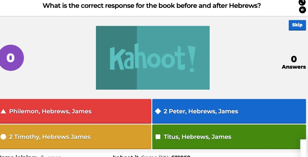 Zoom Game Bible Drill Kahoot Bible Drill Idea 3 Bible Drill And Speakers